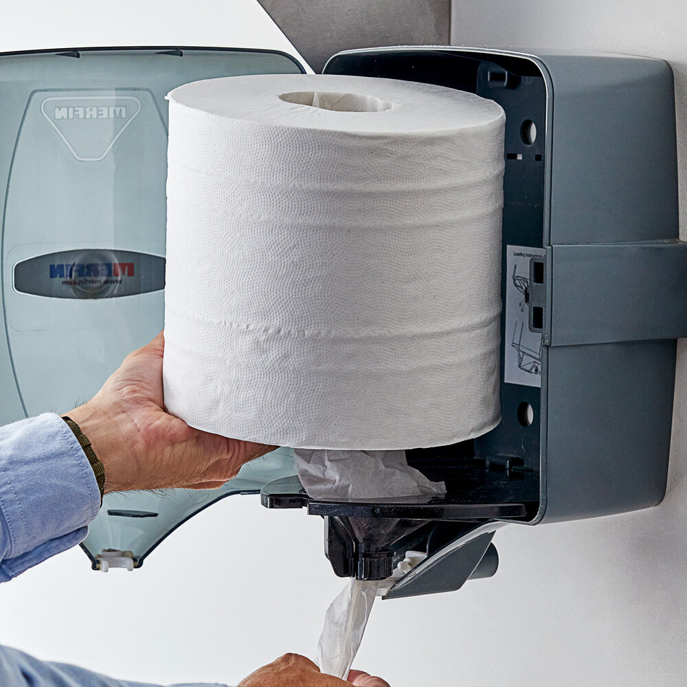 2-Ply Center Pull Paper Towel Roll 600' - 6/Case
