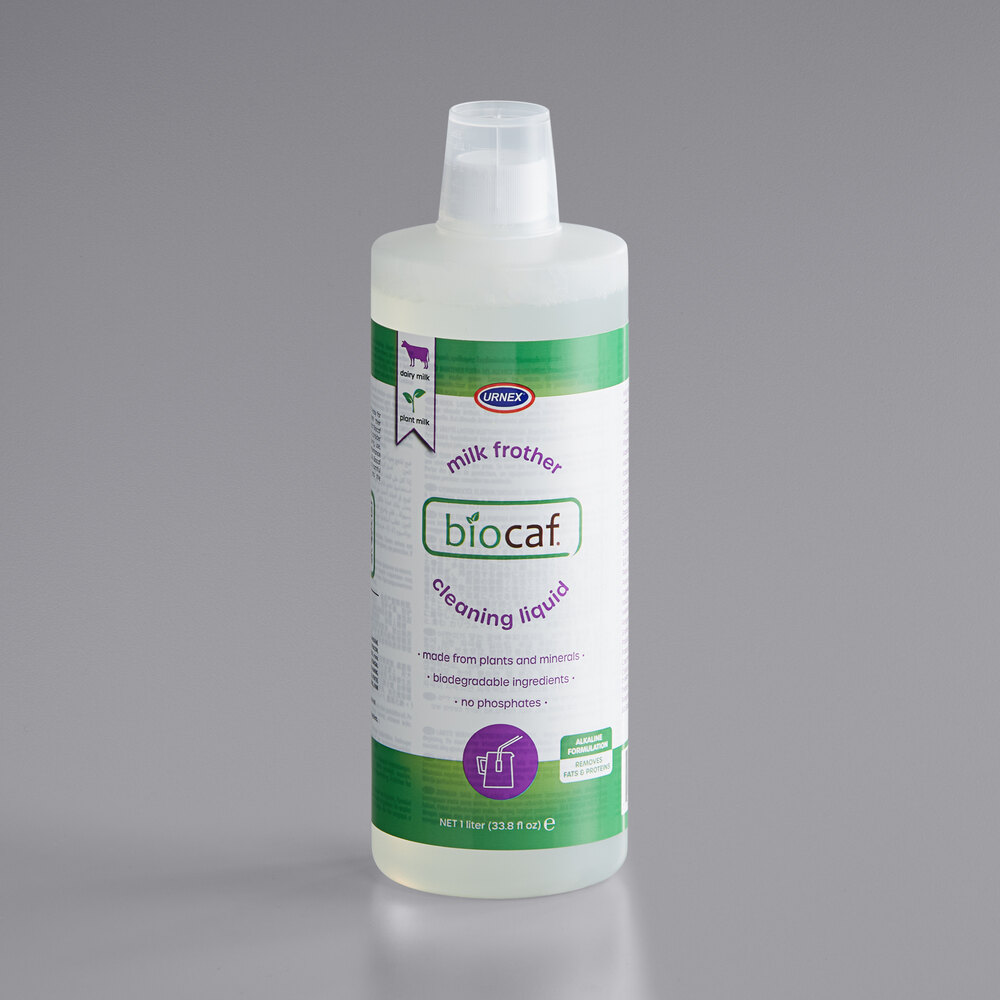 Urnex 19MECBI121 Biocaf 1 Liter Milk Frother Cleaning Liquid