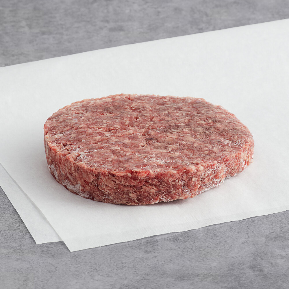 Warrington Farm Meats 6 oz. Frozen Burger Patty 27/Case