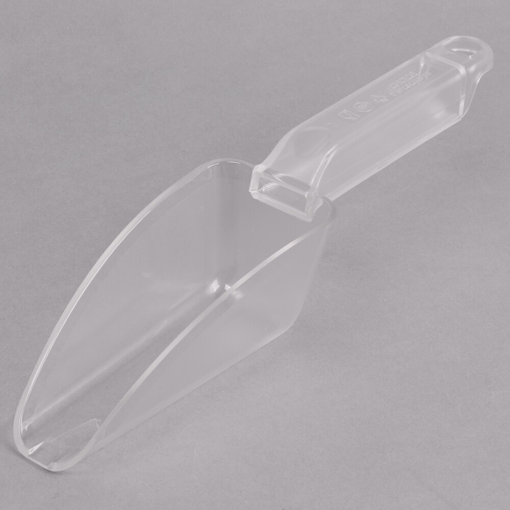 Carnival King 6 oz. Clear Plastic Utility Scoop