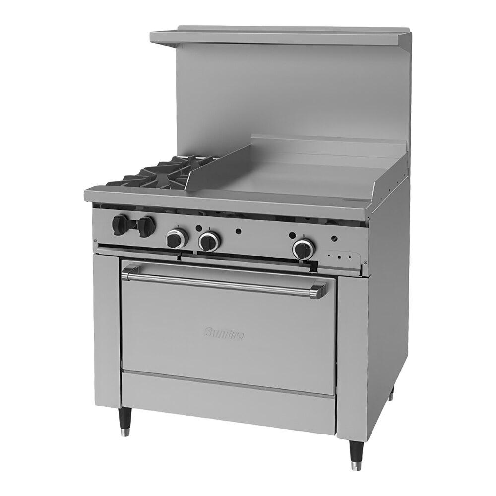 Garland SunFire Series X36-2G24R Natural Gas 2 Burner Gas Range