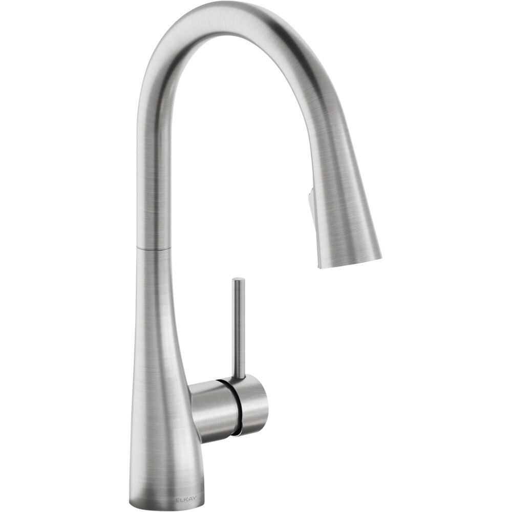 Zurn Elkay LKGT4083LS Gourmet Deck Mount Lustrous Steel Kitchen Faucet