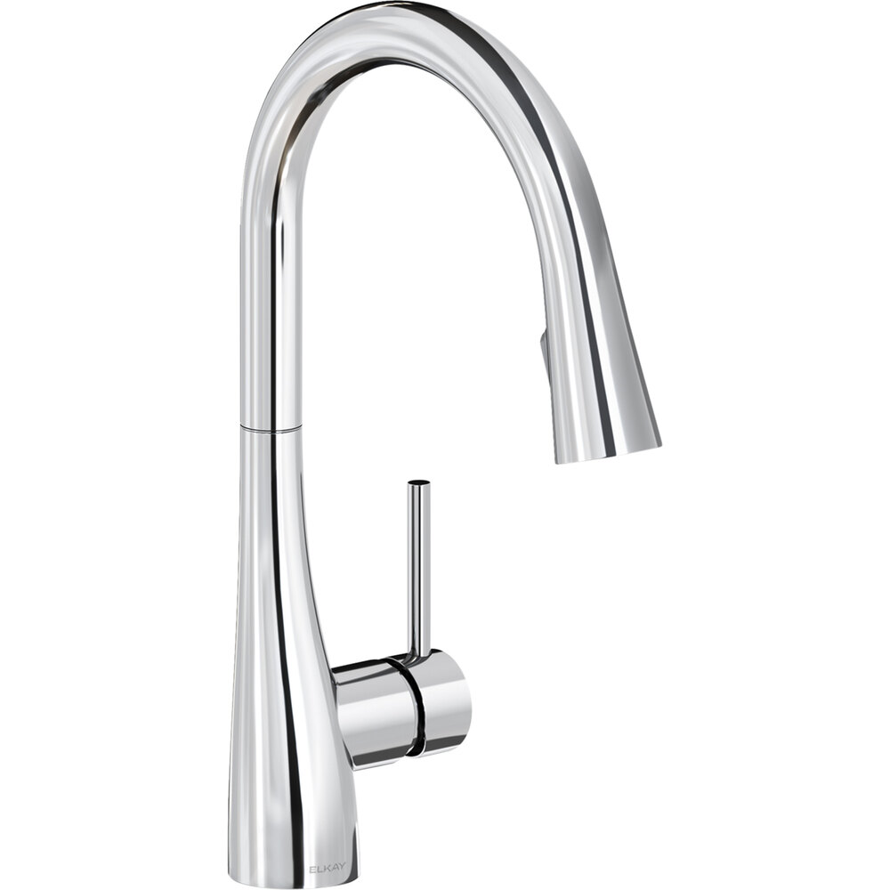 Zurn Elkay LKGT4083CR Gourmet Deck Mount Chrome Kitchen Faucet with PullDown Spray Head and