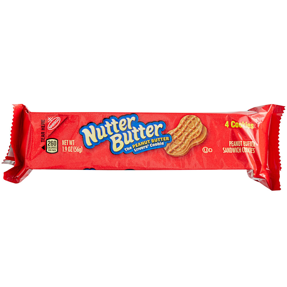 Nabisco Nutter Butter 4Count (1.9 oz.) Cookie Pack 48/Case