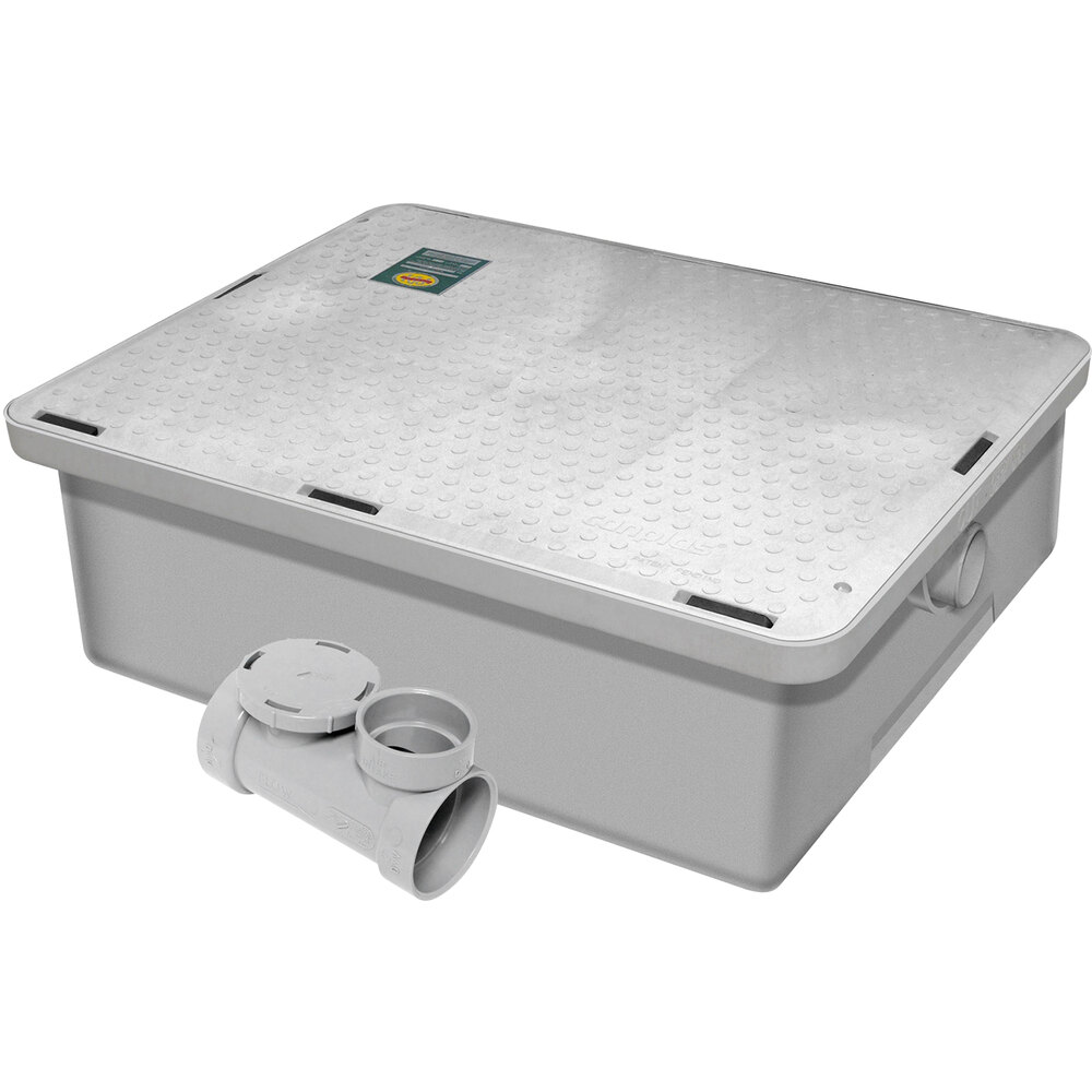 Endura 3925A02LO LoPro 50 lb. 25 GPM Low Profile Grease Trap with 2" Hub
