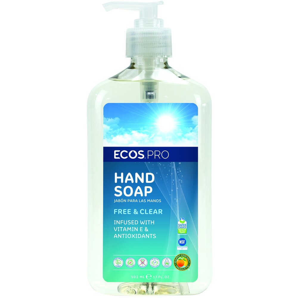 ECOS PL9663/6 Pro 17 oz. Free and Clear Hand Soap 6/Case