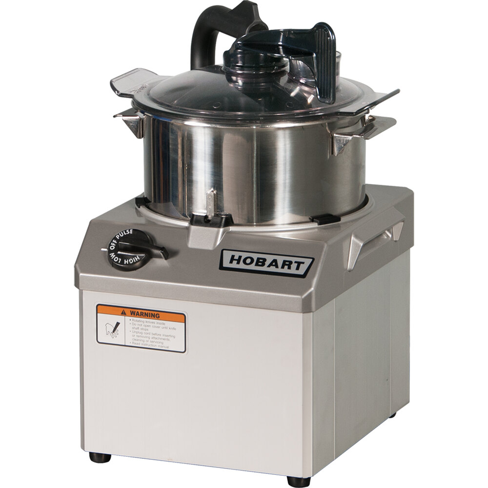 Hobart HCM621 2Speed 6 Qt. Stainless Steel Batch Bowl Food Processor 240V, 3 Phase, 2 hp