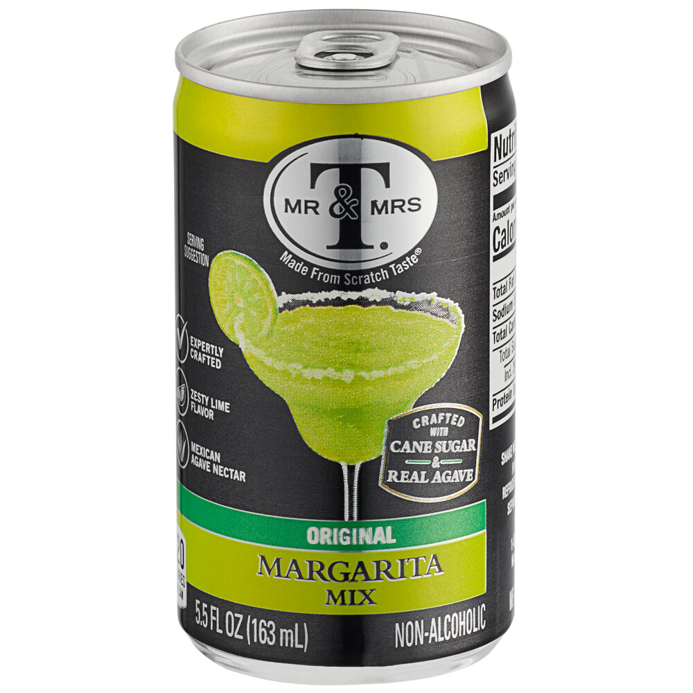 Mr. & Mrs. T 5.5 fl. oz. Margarita Mix Can 24/Case