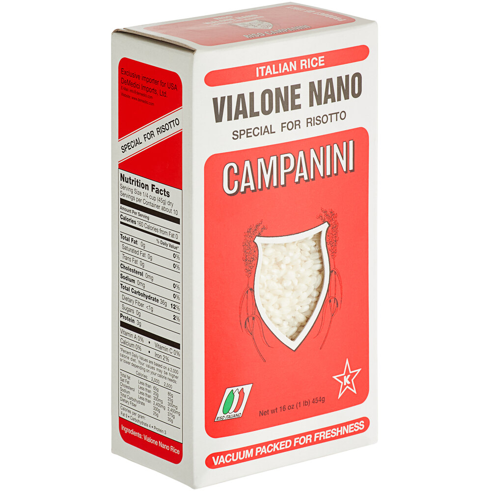 Vialone Nano Rice 1 lb. Box, 12/Case staurantStore
