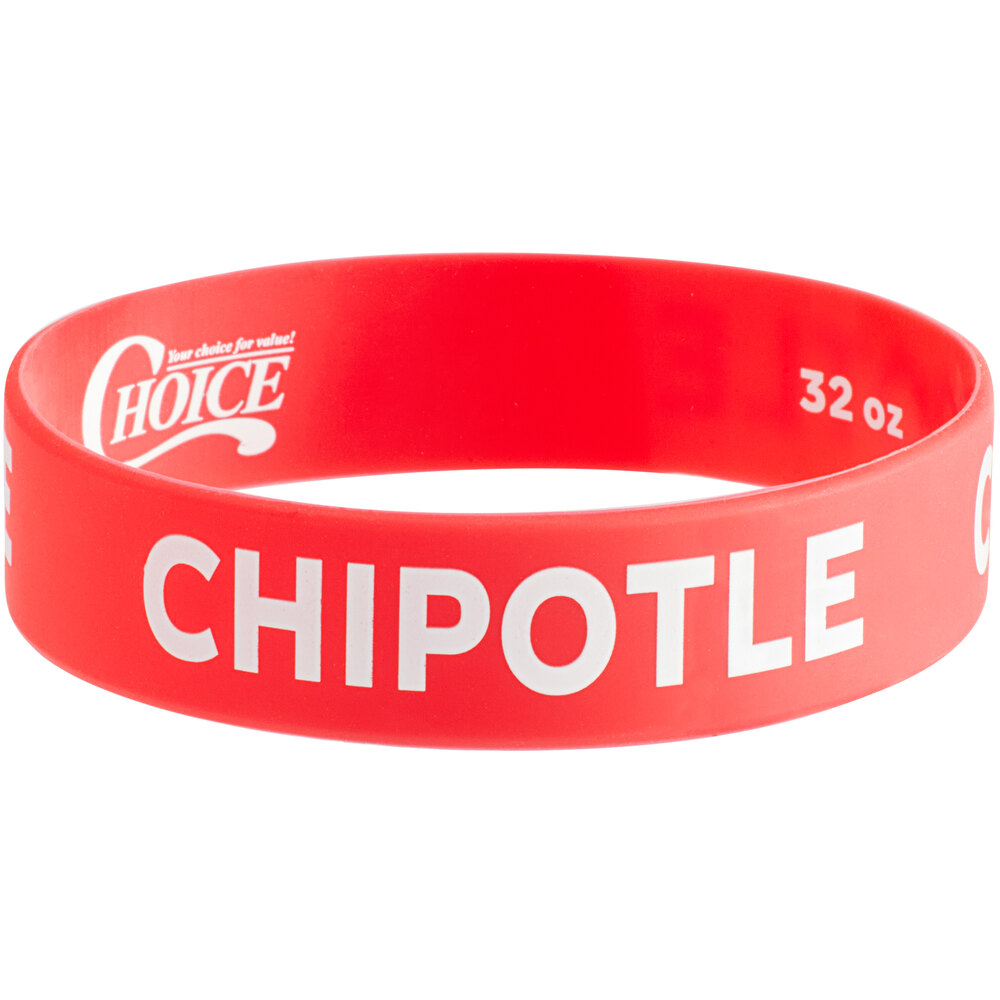 Choice "Chipotle" Silicone Squeeze Bottle Label Band for 32 oz