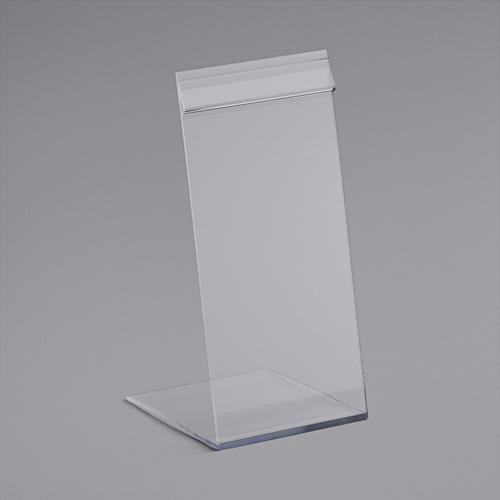 Choice 2" x 4 1/2" Clear Plastic Deli Tag Holder
