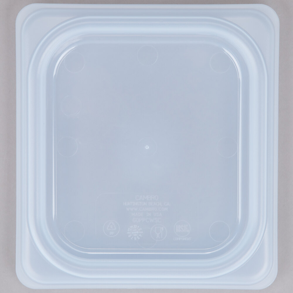 Cambro 60PPCWSC190 Camwear 1/6 Size Translucent Seal Cover