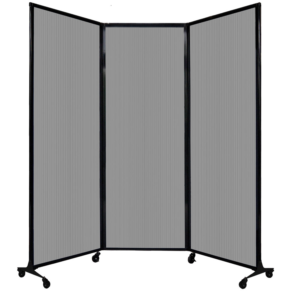 Versare 1822225 Light Gray Poly QuickWall Folding Portable Room