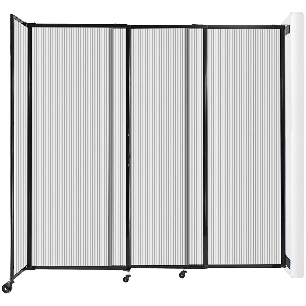 Versare 7582303 Clear Poly StraightWall WallMounted Sliding Room