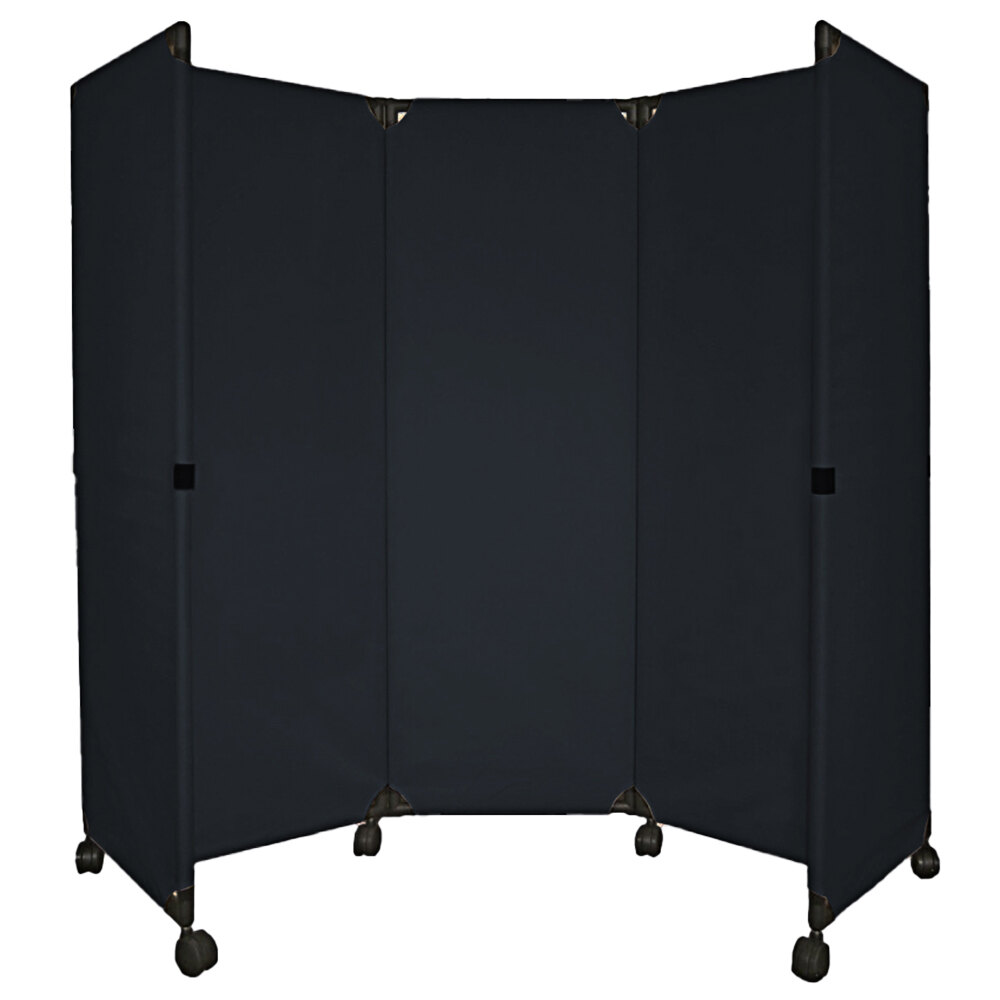 Versare 1706002 Black MP10 Economical Folding Portable Partition 6' x 6'
