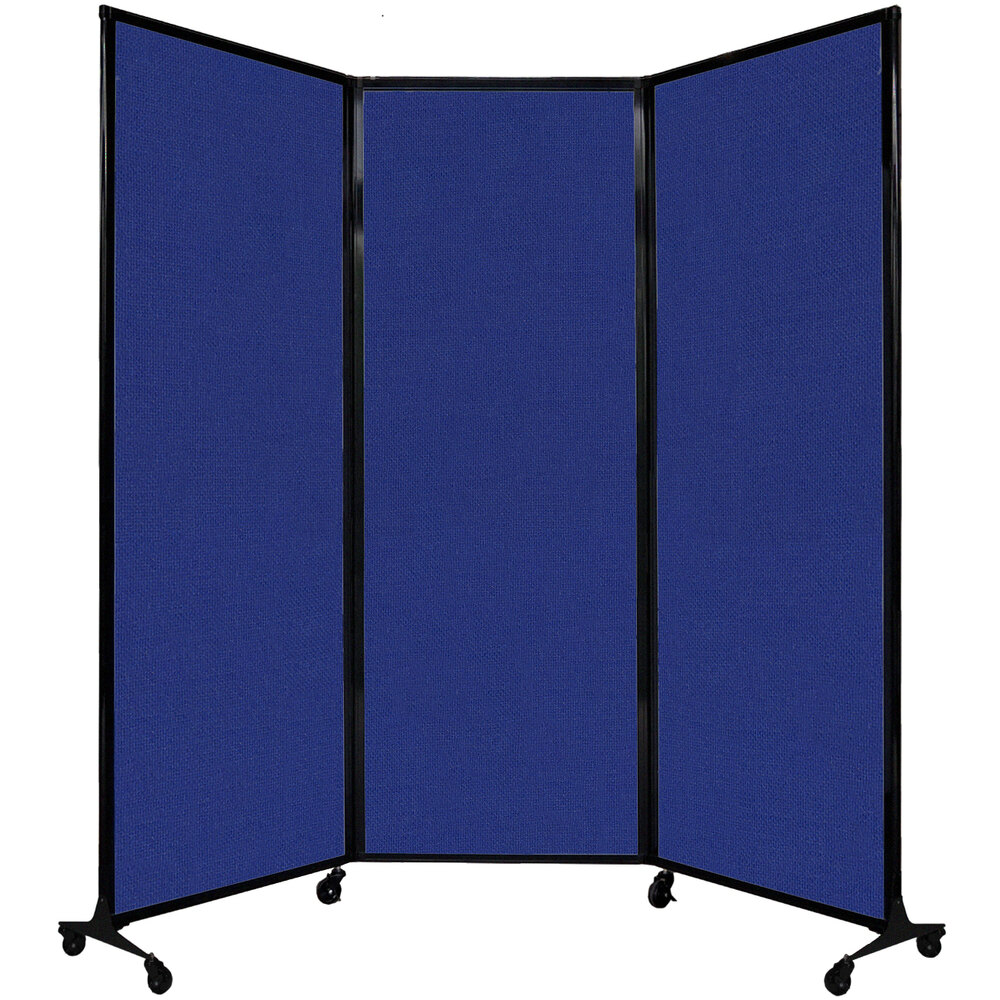 Versare 1822145 Royal Blue QuickWall Folding Portable Room Divider 8