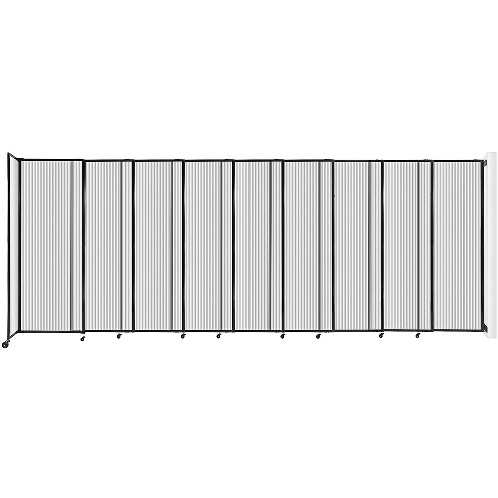 Versare 7590903 Clear Poly StraightWall WallMounted Sliding Room