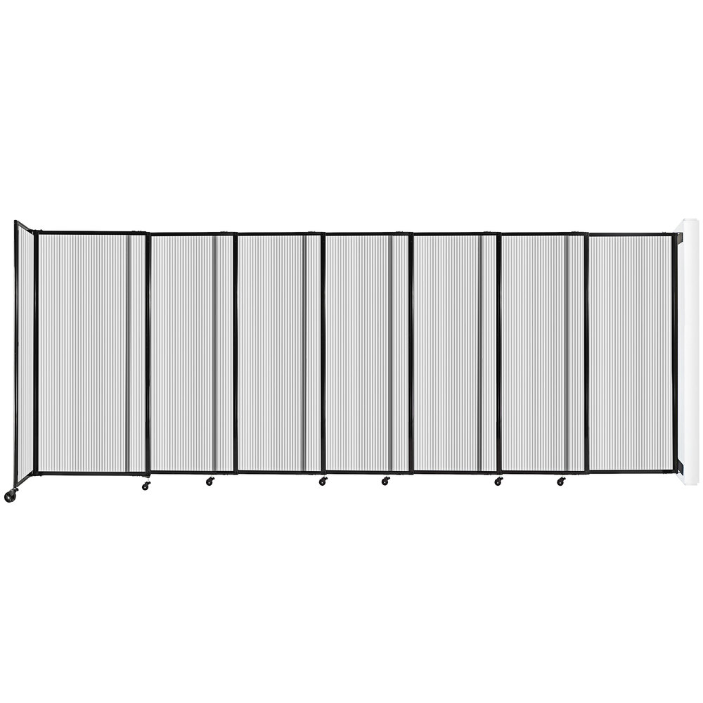 Versare 7572703 Clear Poly StraightWall WallMounted Sliding Room