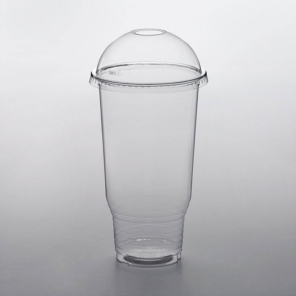 Choice HD 32 Oz Pedestal Heavy Weight Clear PET Plastic Cold Cup With 