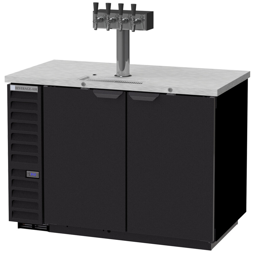 BeverageAir DD50HC1BALT138WINE Four Tap Kegerator Wine Dispenser