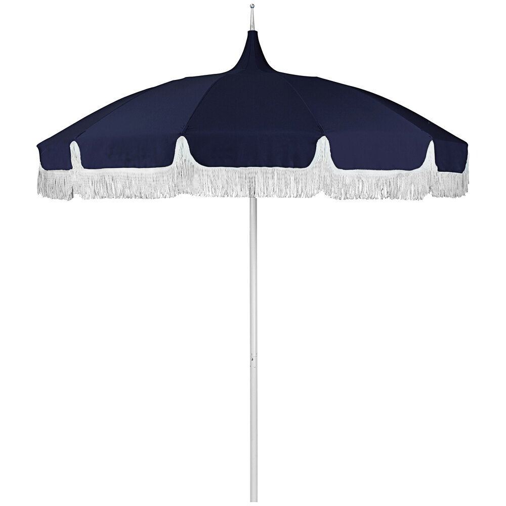California Umbrella SMPT 852 SUNBRELLA 1 Pagoda 8 1/2' Navy Round Push