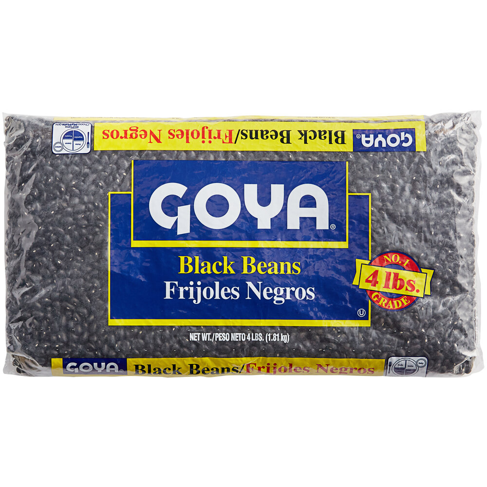 Goya 4 lb. Black Beans 6/Case