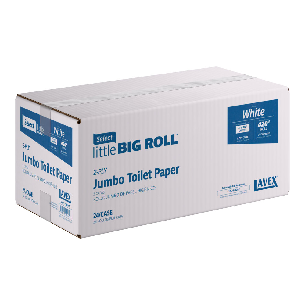 Funny Jumbo XXL Kitchen Roll | 2-Ply 100% Absorbent Pulp, 300 Sheets/Roll | Value Pack Of 6 Rolls | With Carry Handle, 22.4 X 21 Cm | Ideal For