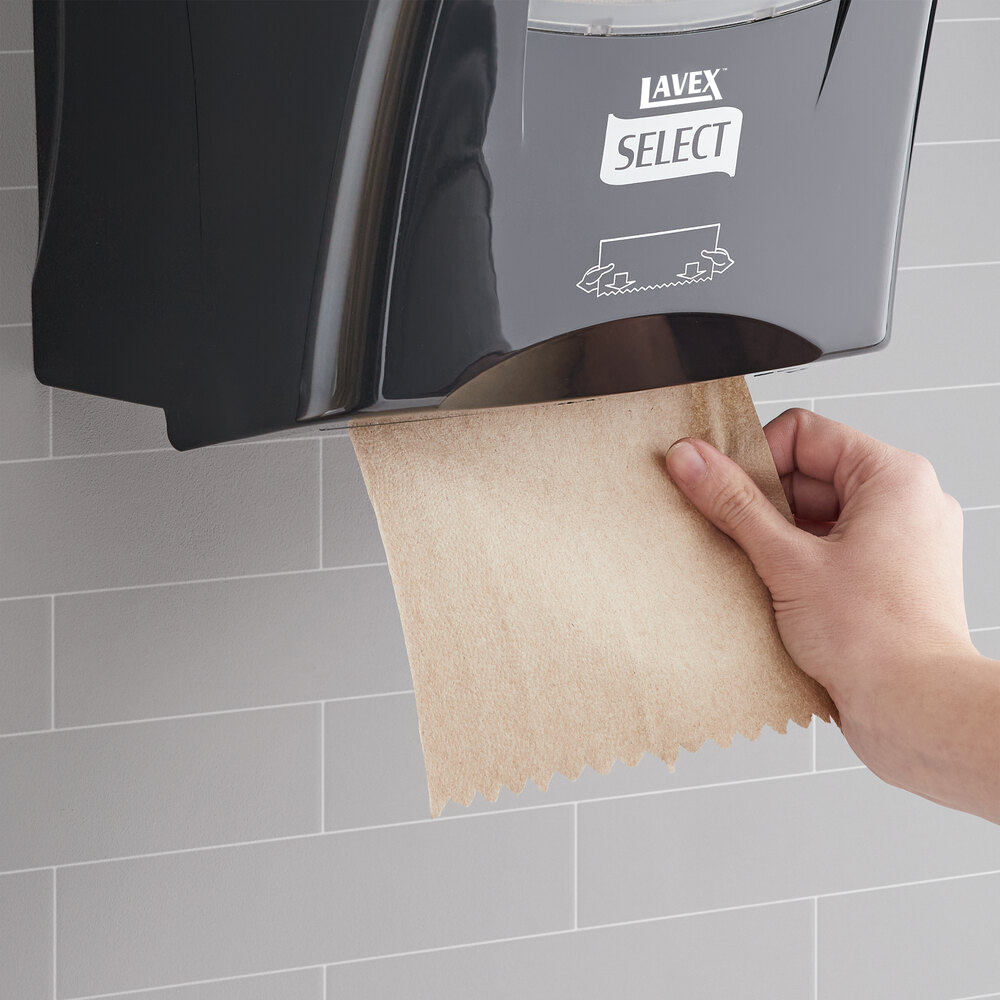 Select 1-Ply Natural Kraft Paper Towel Roll, 665 Feet / Roll - 6/Case