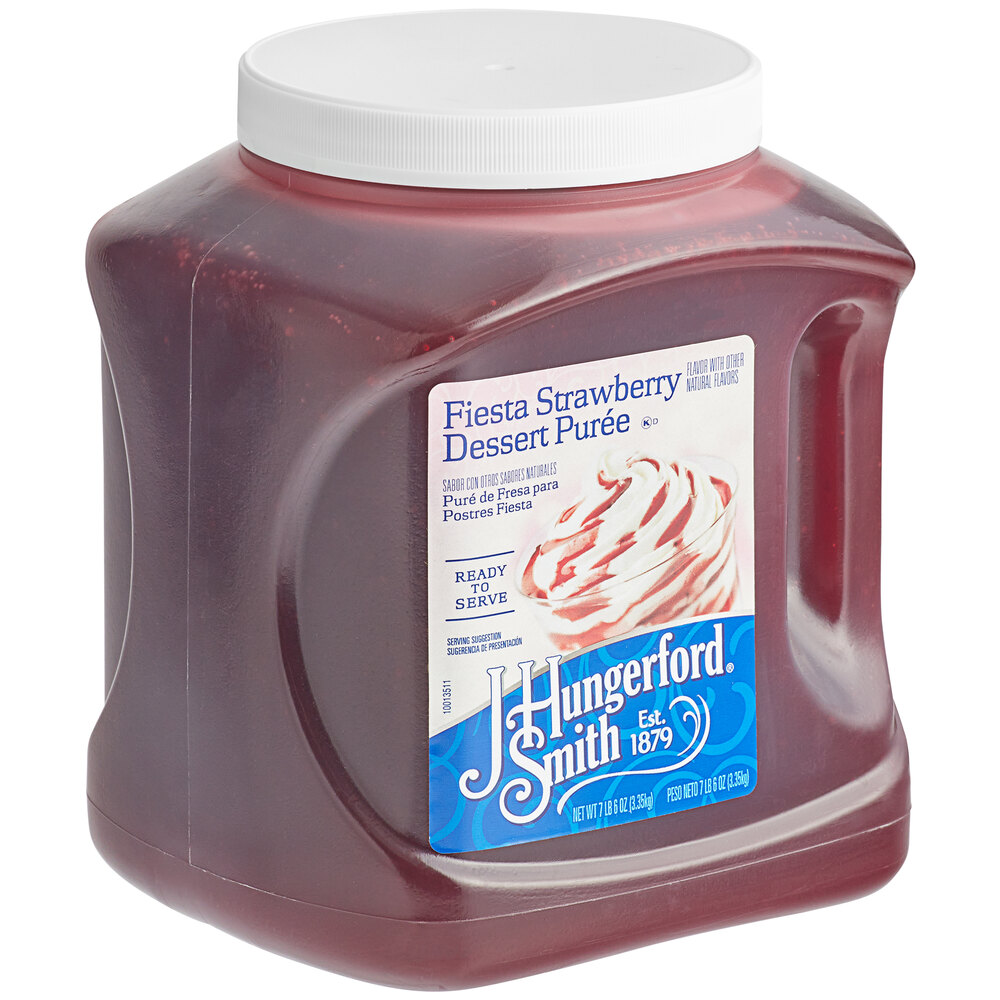 J. Hungerford Smith Fiesta Strawberry Puree Dessert Topping 115 oz. 3