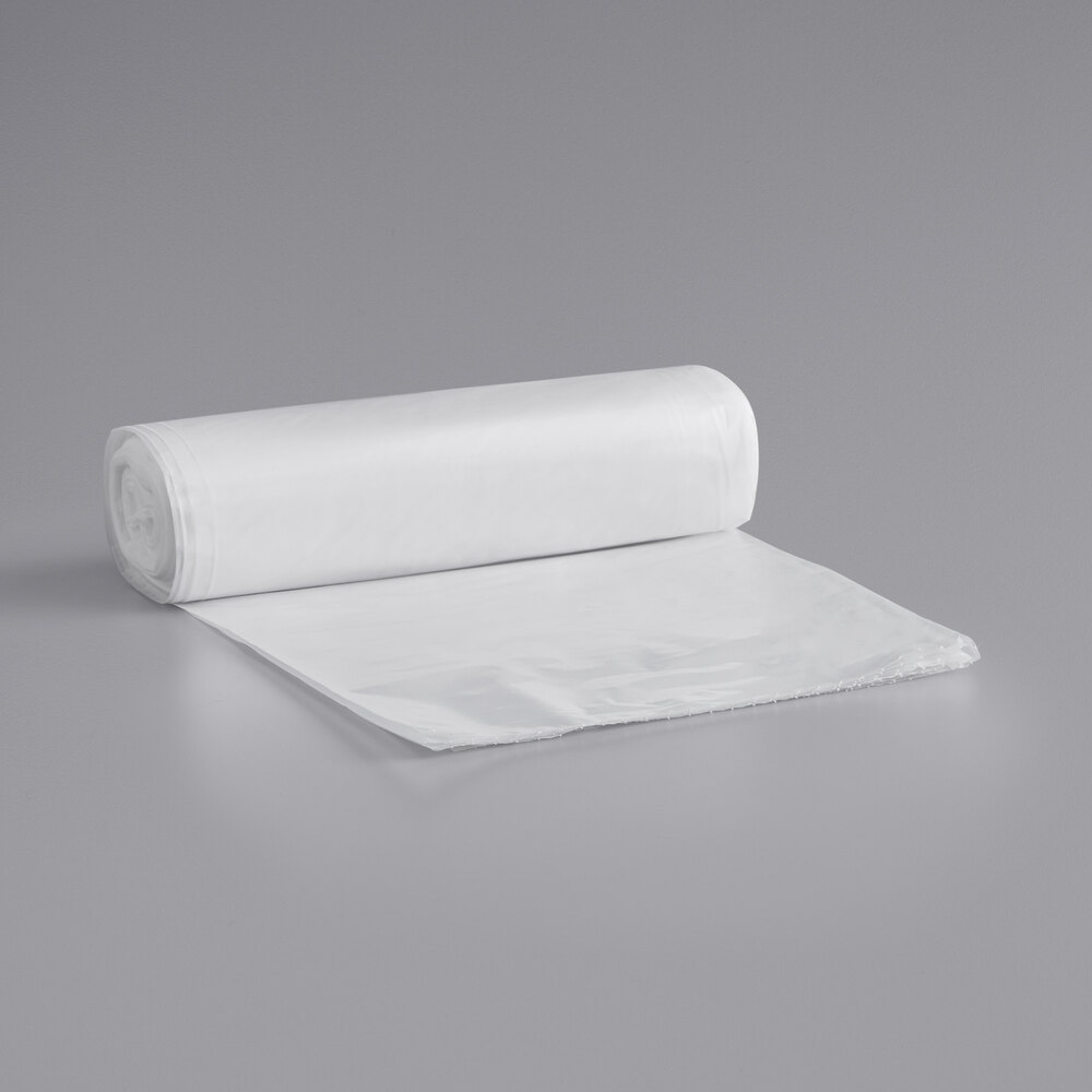 Linear Low Density Can Liners, 55 gal, 1.3 mil, 39.5 x 48, Gray,  100/Carton - Reliable Paper