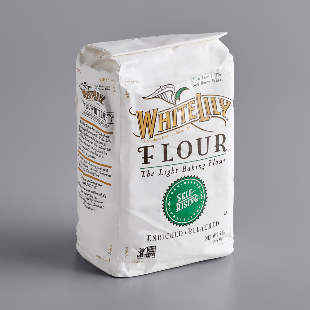 White Lily Self Rising Flour, Bleached & Enriched 5lb.