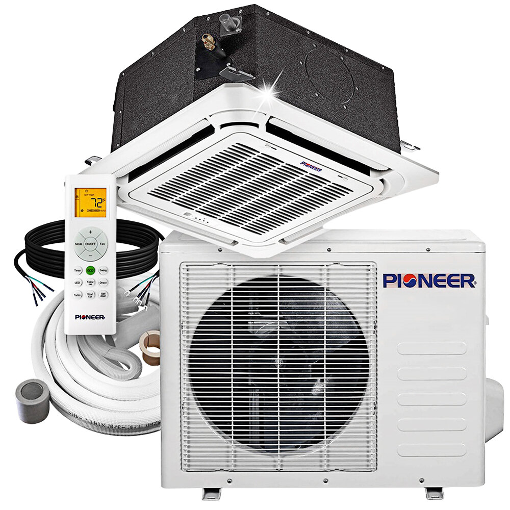 Pioneer Series CYB-M22 CYB018GMFILCAD-16 Ductless Ceiling Cassette Mini  Split AC / Heat Pump System - 18,000 BTU
