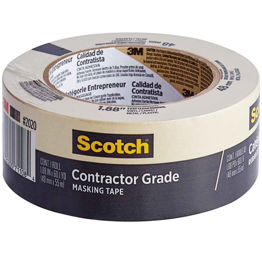 3M Scotch™ 1.88" x 60 Yards Contractor Grade Masking Tape 202048MP
