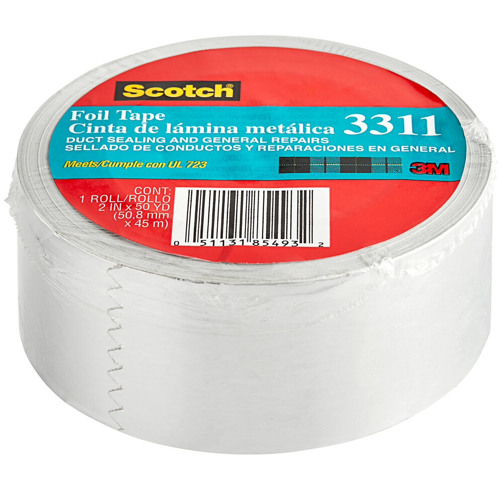 1 roll Scotch Foil Tape 3311 2 inches by 50 yards