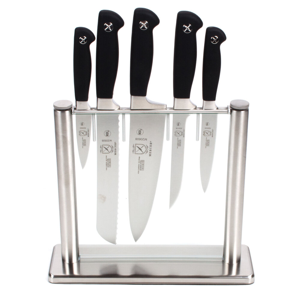 Mercer Chef Kife Set Mercer Culinary 6 Piece Knife Block Set