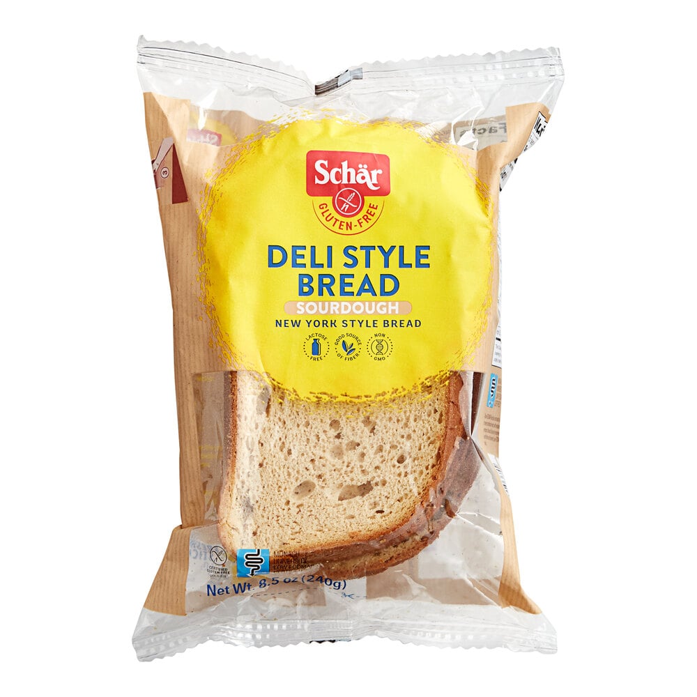 Schar GlutenFree Deli Style Sliced Sourdough Bread 5Count 5/Case