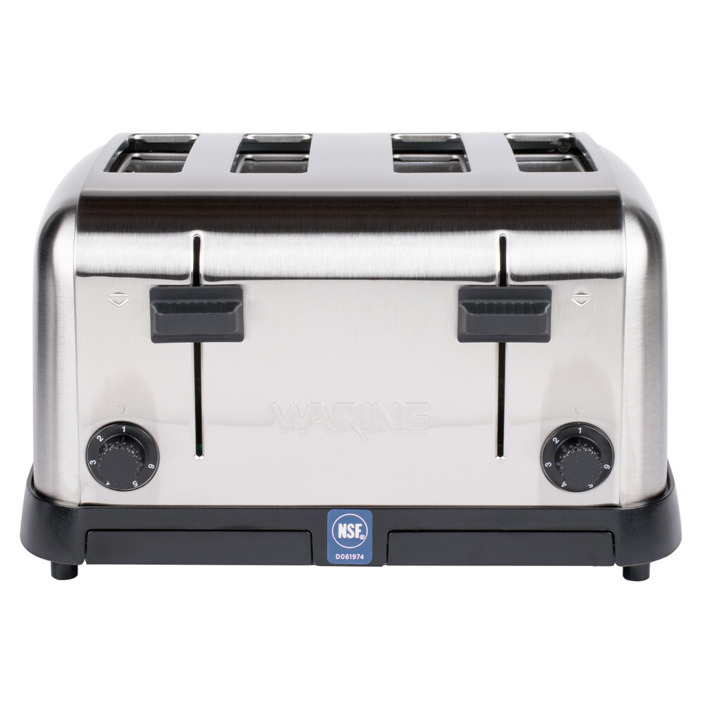 Waring WCT708 4-Slot Pop-Up Toaster – Medium Duty, 120V, Factory Service New Condition, Full Warranty