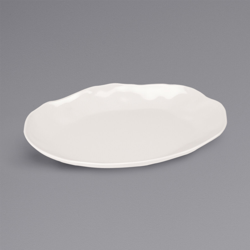 Cal-Mil Marin 12 x 9 Ivory Melamine Platter