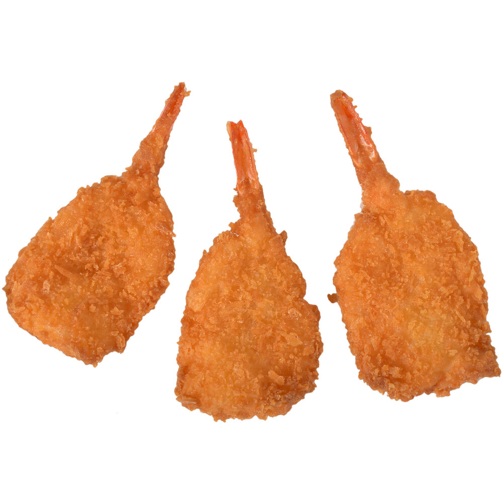 Mrs. Friday's U/12 Size Gold Pack Breaded Fantail Shrimp 2.5 lb. 6/Case