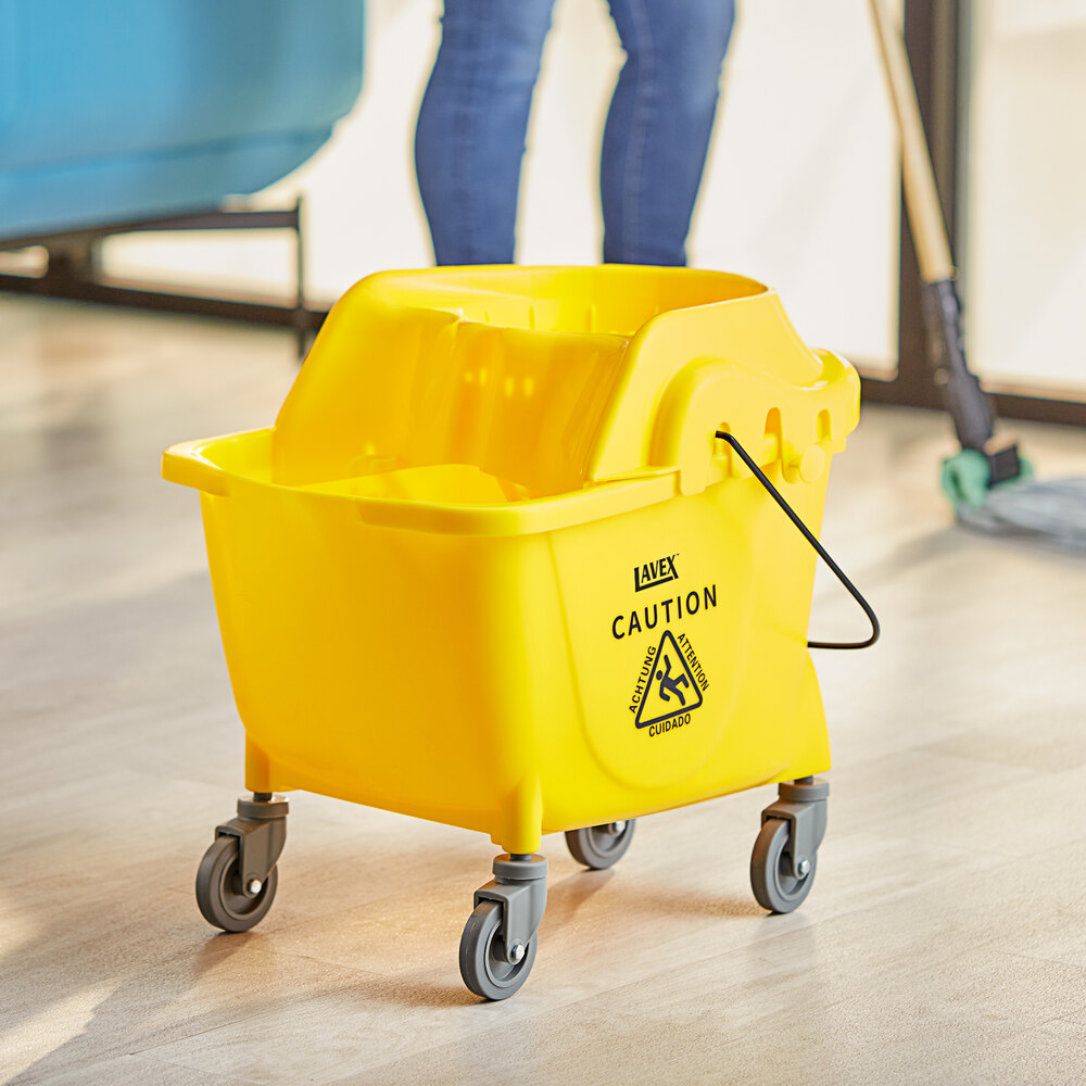 35 Qt. Yellow Institutional Mop Bucket