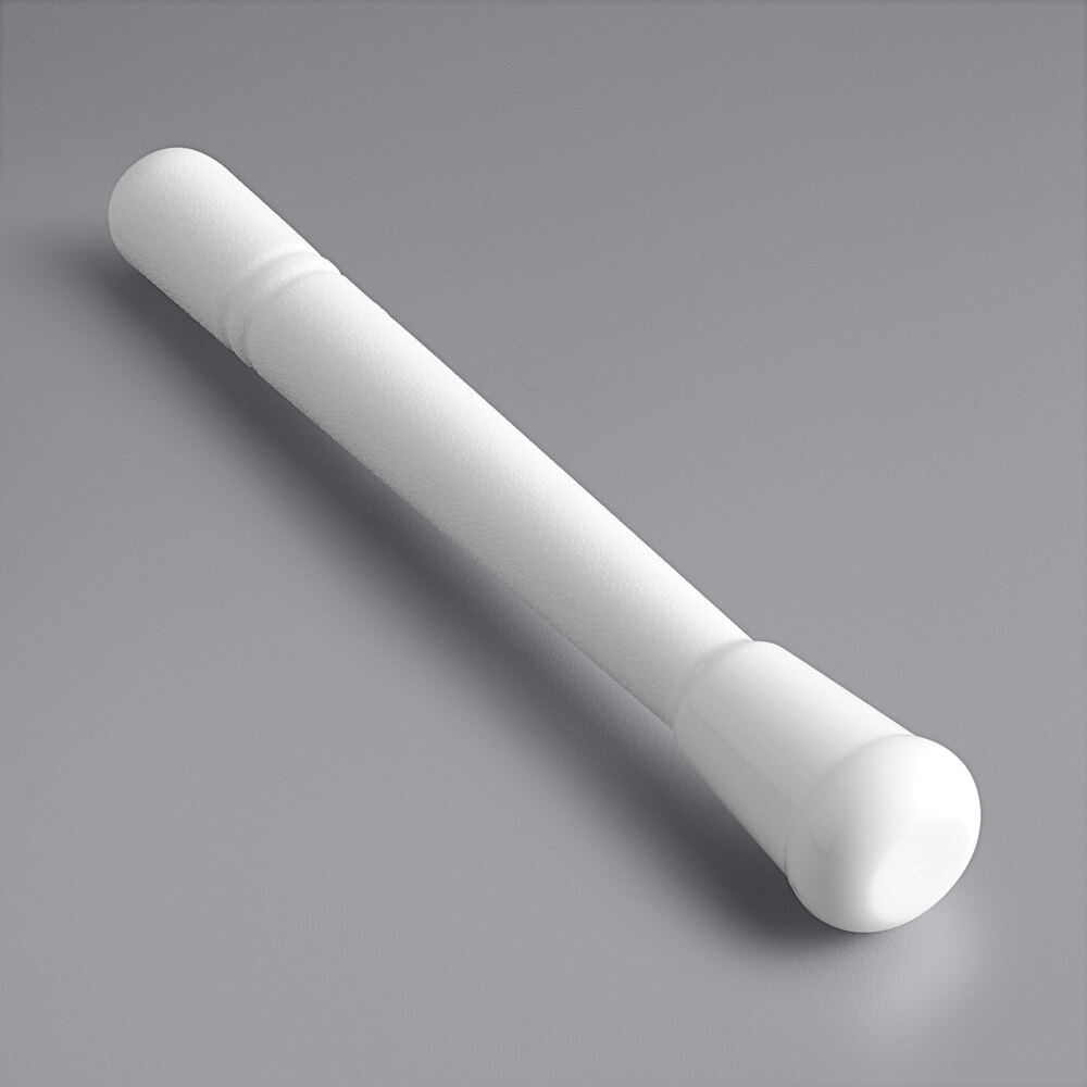 Choice 8" White Smooth Head Muddler