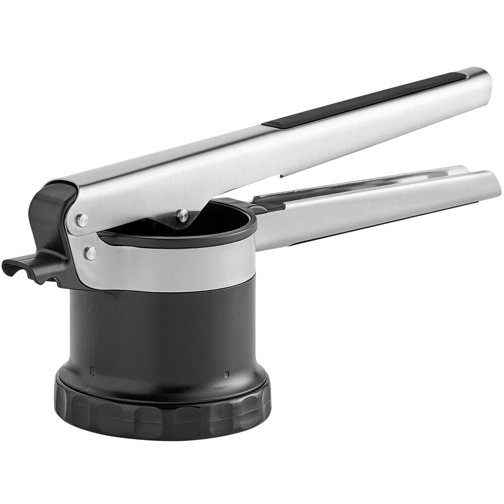 OXO Good Grips 3-in-1 Adjustable Potato Ricer, Black/Silver