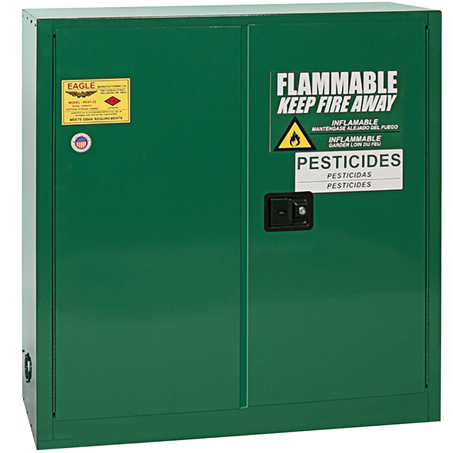 Eagle Manufacturing PEST3010X Green Pesticide Safety with 2