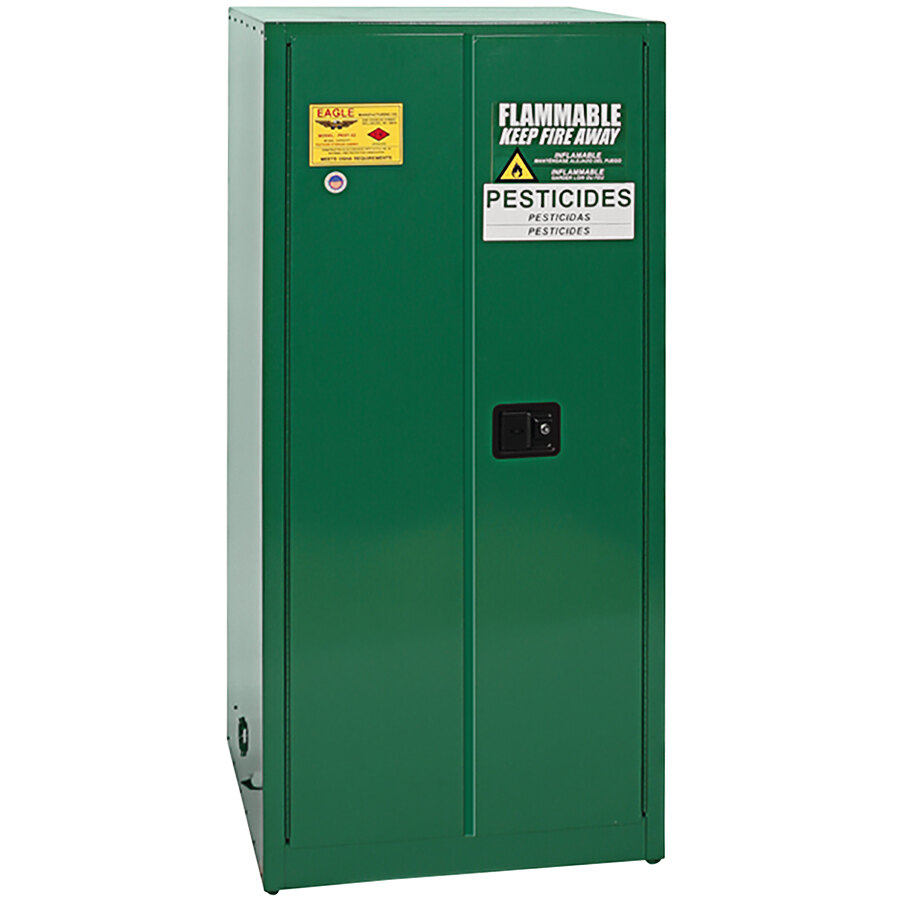 Eagle Manufacturing PEST6010X Green Pesticide Safety Cabinet with 2 ...