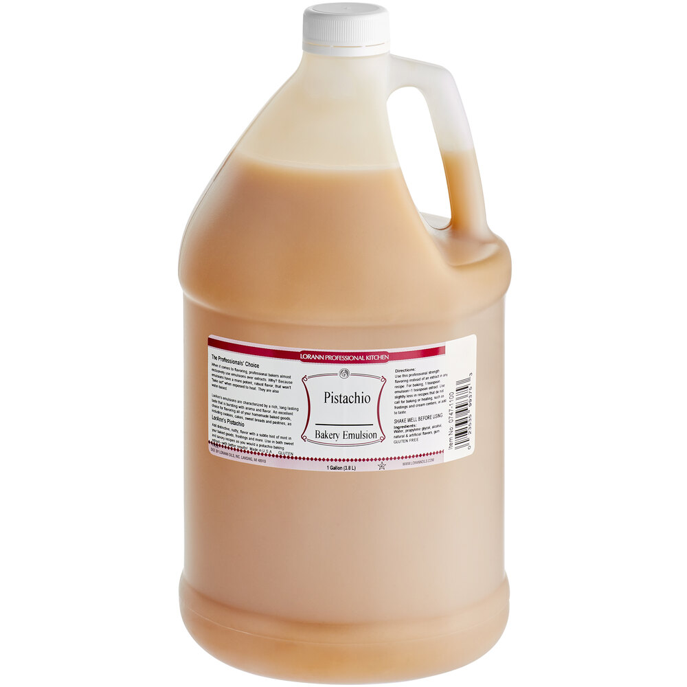 LorAnn Oils Pistachio Bakery Emulsion 1 Gallon
