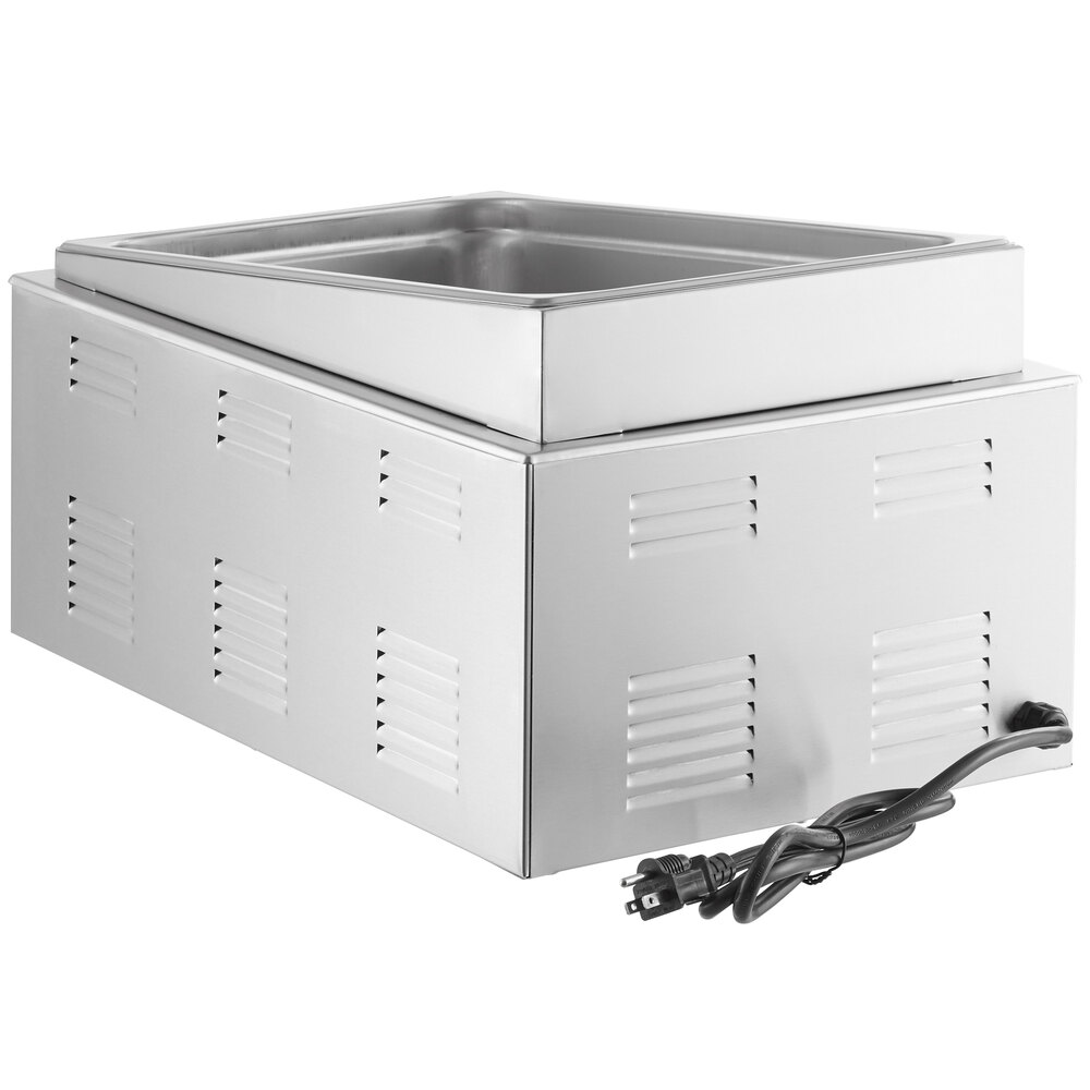 Avantco BMFW5 57 Electric Bain Marie Buffet Countertop Food Warmer with 5 Half Size Wells - 1750W, 120V BT-05