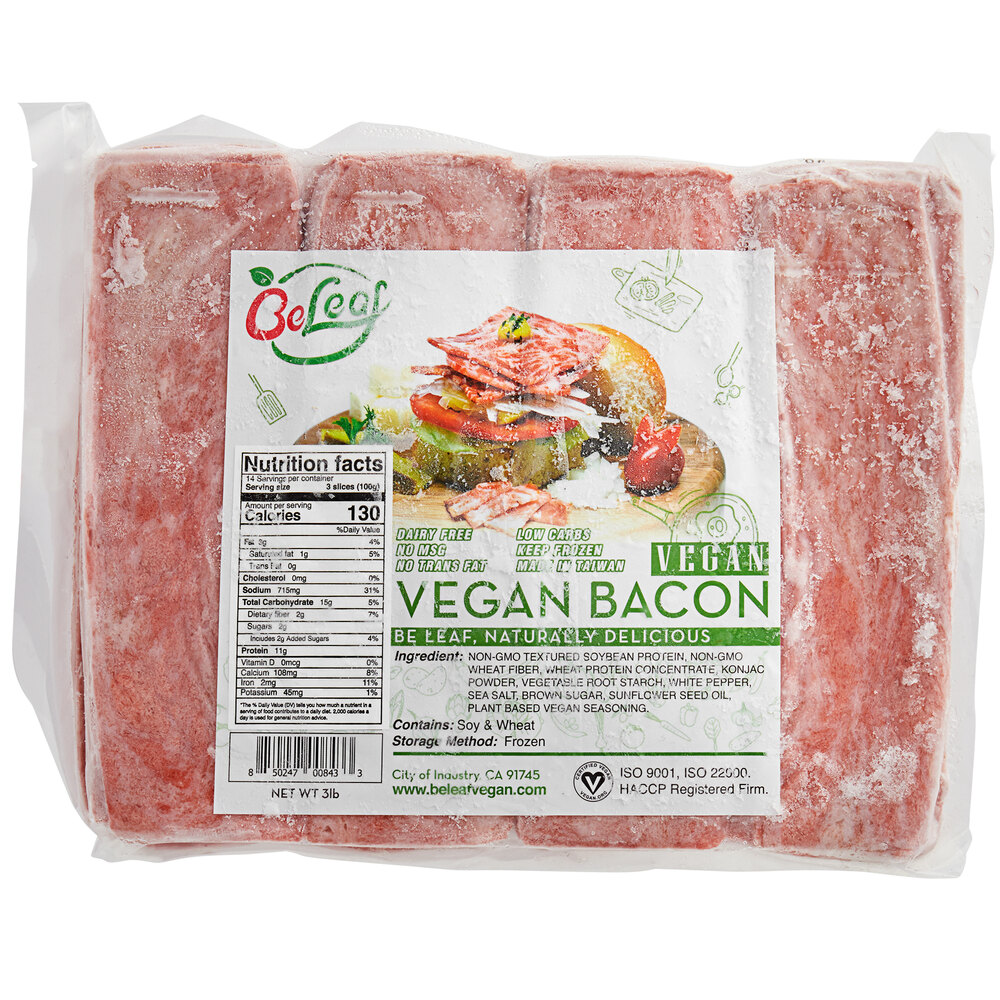 Be Leaf PlantBased Vegan Bacon 3 lb.
