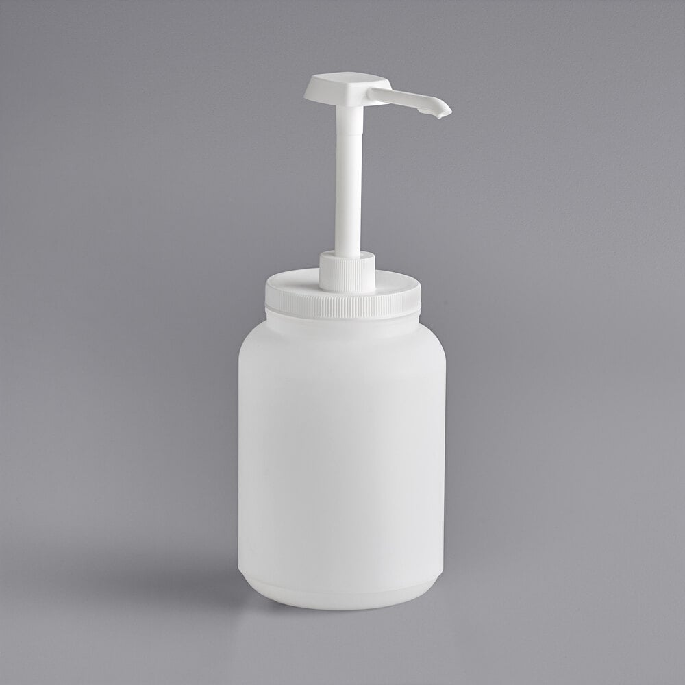 Choice Condiment Pump Kit with 1 oz. Pump and 1/2 Gallon Jug