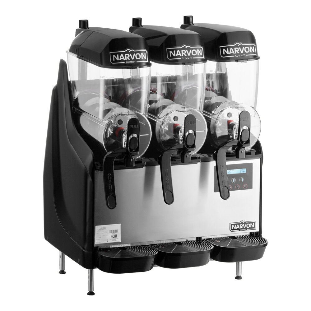 Narvon Summit Triple 3.2 Gallon Pourover Granita / Slushy / Frozen