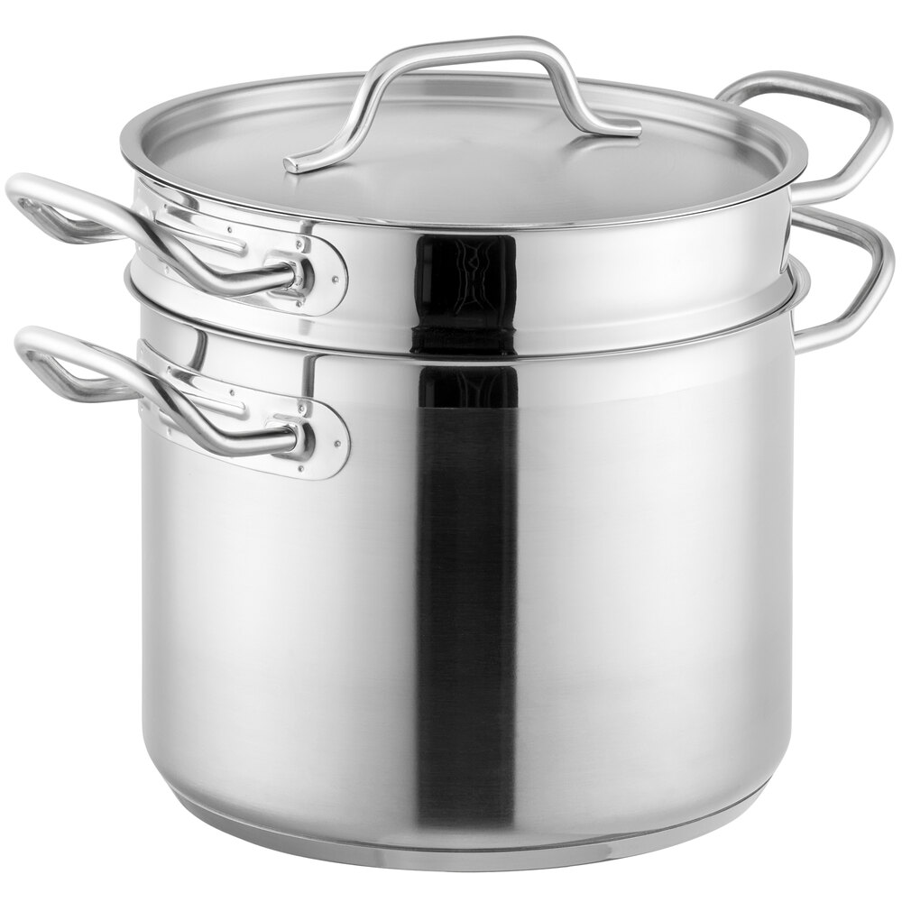パスタ鍋 GASTRO LINE ELO germany Vigor SS1 Series 8 Qt. Stainless Steel Aluminum-Clad Pasta Cooker
